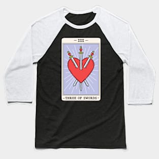 Three of swords Baseball T-Shirt